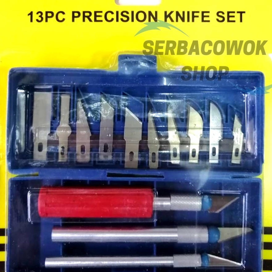 

Istimewa Hobby Knife Set Pisau Ukir Pahat Kayu Set 13 Pcs Precision Knife Set Termurah Berkualitas