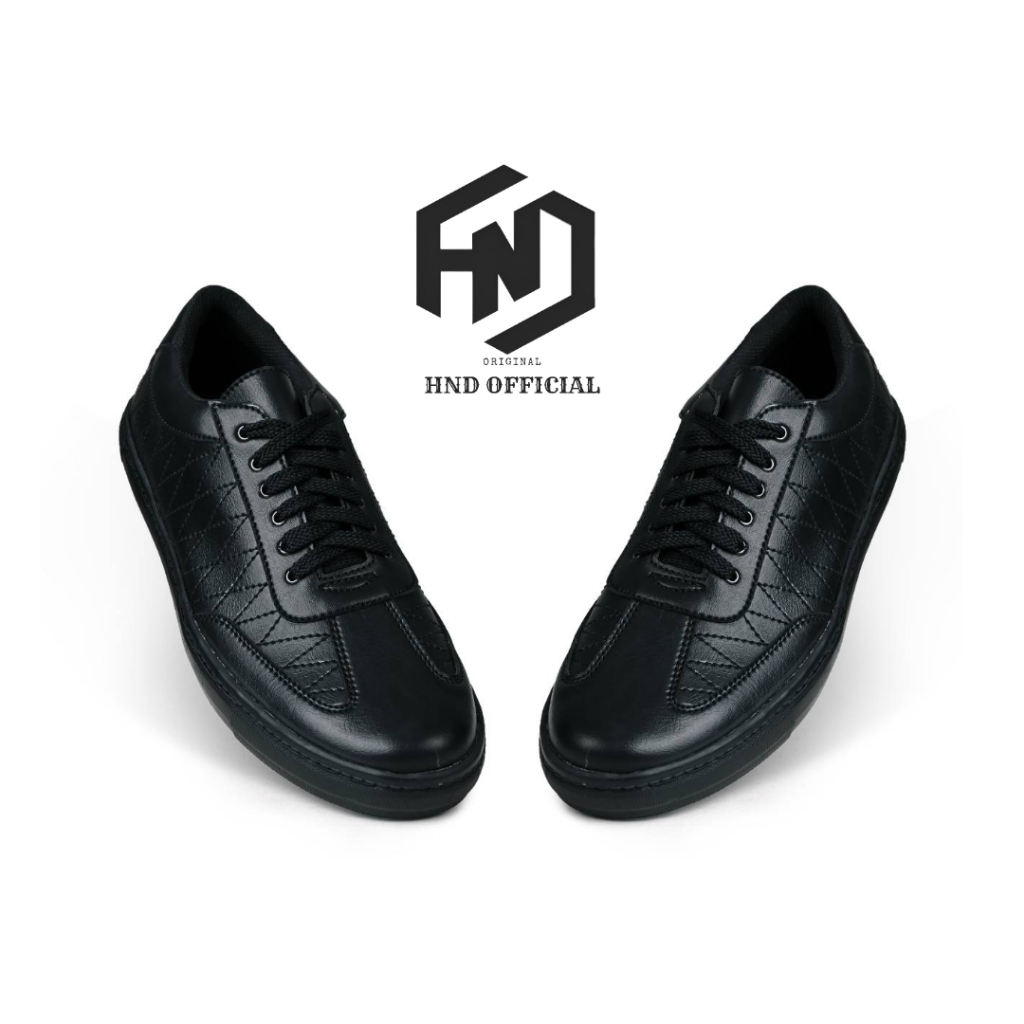 pengiriman cepat Sepatu Formal Pria Pantofel Kulit Kerja Casual Sneakers Pedro Hitam Kantor Kuliah
