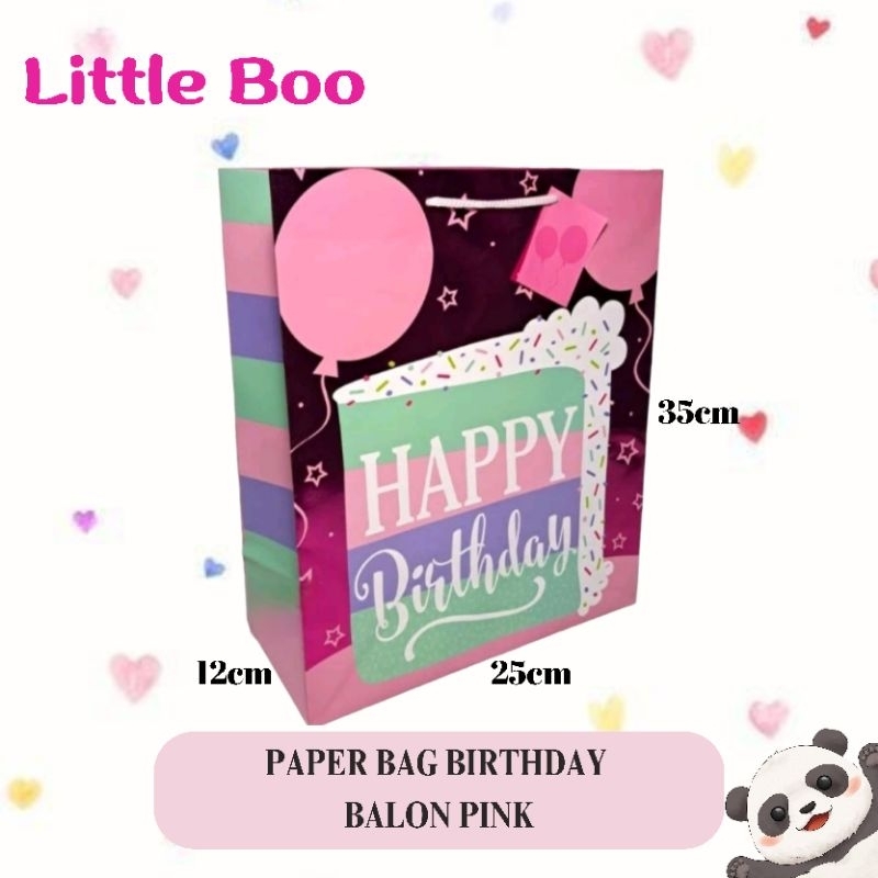 

Paper Bag Birthday Ulang Tahun 25x12x35