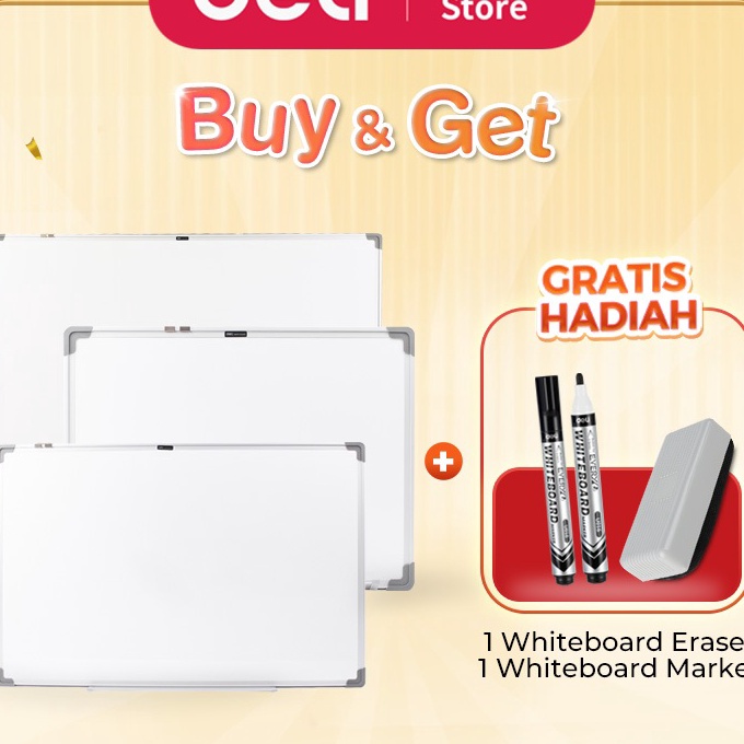 

Tawaran Deli Whiteboard Papan Tulis Putih Magnetik Ukuran 45 x 6 cm Kokoh Cocok Untuk Kantor E3932A