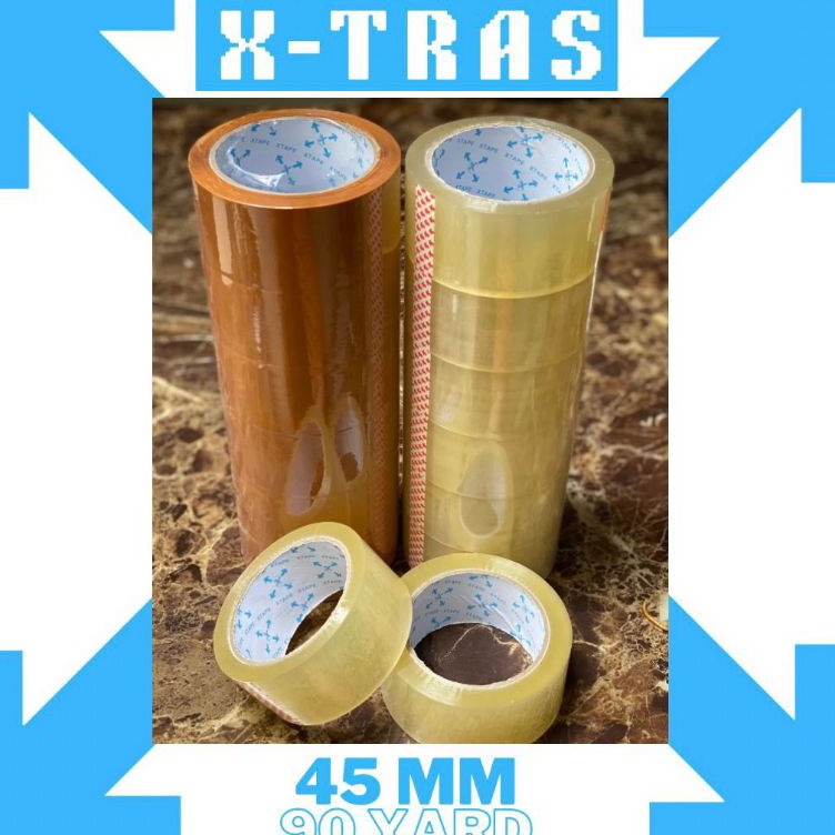 

Mumpung Lagi Ada Lakban Xtras Ukuran 45 mm 9 Yard 1 Rol isi 6 pcs