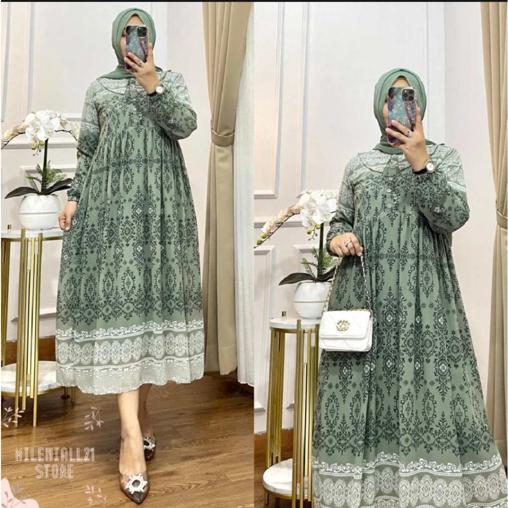 Midi Dress Ceruti Aleya  Terbaru 2025
