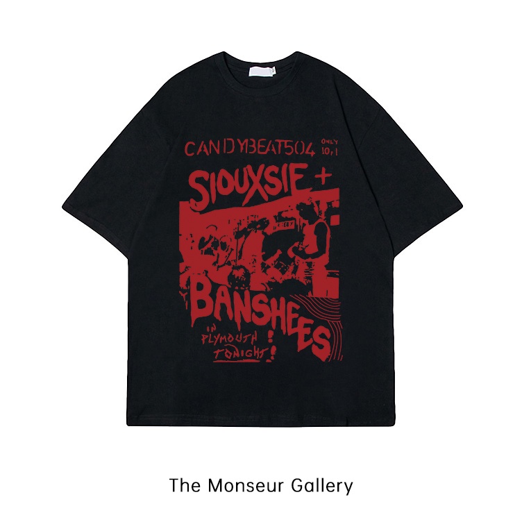 The Monseur Gallery Tshirt Oversize BANSHEES  Kaos Hitam A926 KODE B1K3