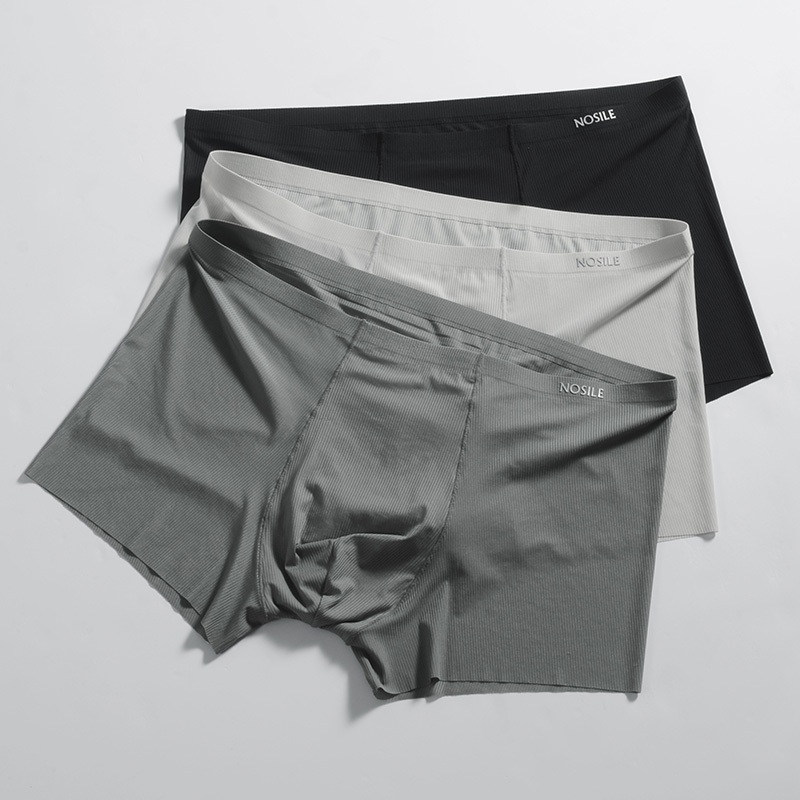 ISI 3PCS Nosile Underwear Celana Dalam Boxer Pria Seamless Bottom