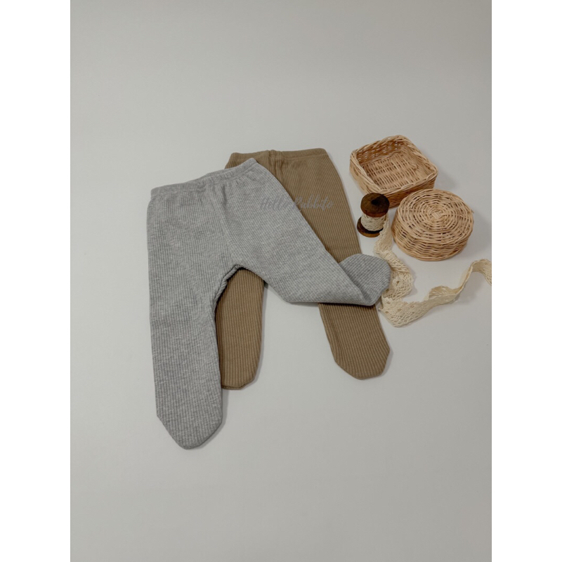 Hello Rabbito Lexie Knit Legging Unisex / Celana Panjang Bayi / Legging Rajut Bayi / Celana Polos Ba