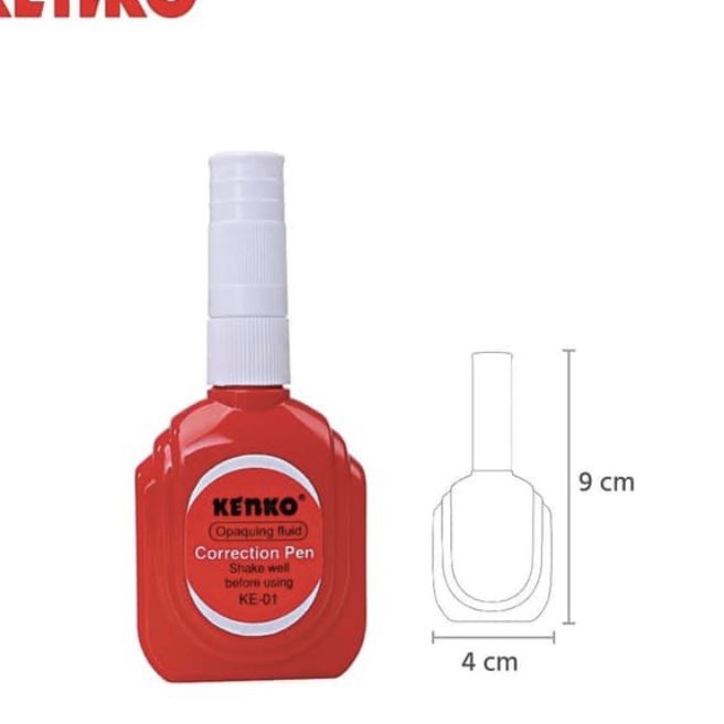 

KI3 Correction Fluid Tipe x Cair Kenko KE 1 1box 12pcs