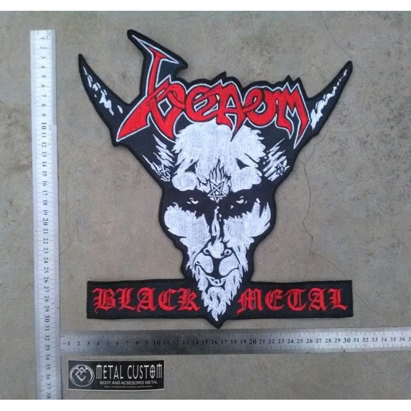 Backpatch Black Metal Venom / Bordir Band Metal / Bordir Besar Black Metal / Patch Band Metal / Bord