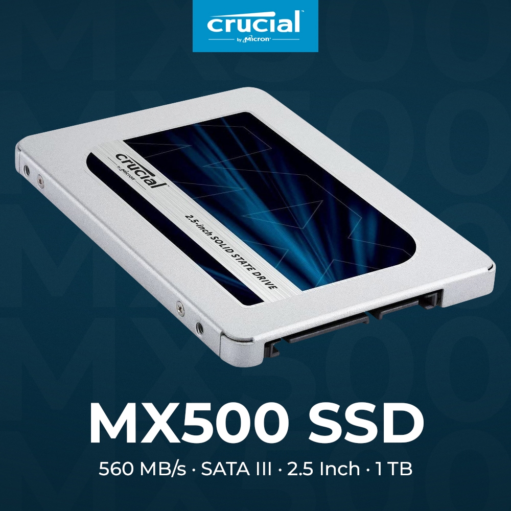 Crucial MX500 SSD 560MB/s SATA III 2.5Inch 1TB