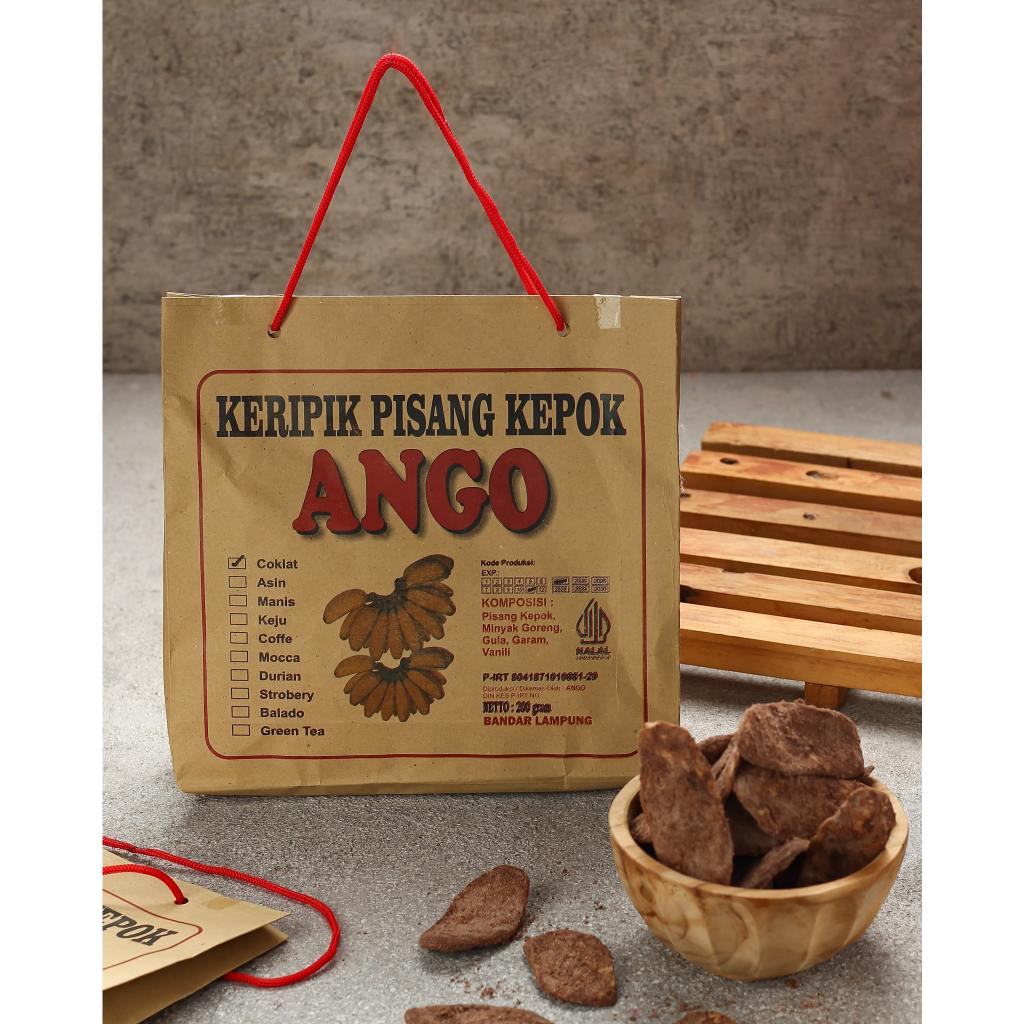 

Keripik Pisang Kepok ANGO Asli Khas Lampung