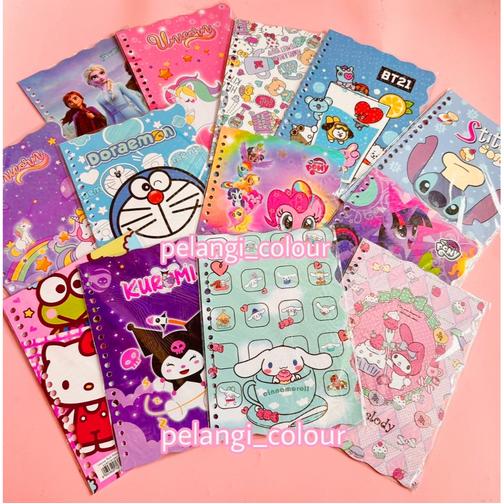 

Isi binder loose leaf unicorn little ponny / Isi Binder Doraemon Frozen