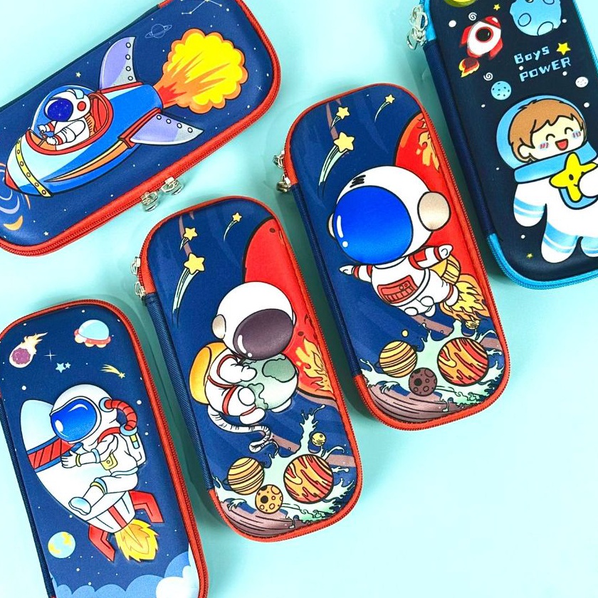 

Istimewa BOS Kotak Pensil 3D TimbulHardcase PencilTempat Pensil Sleting