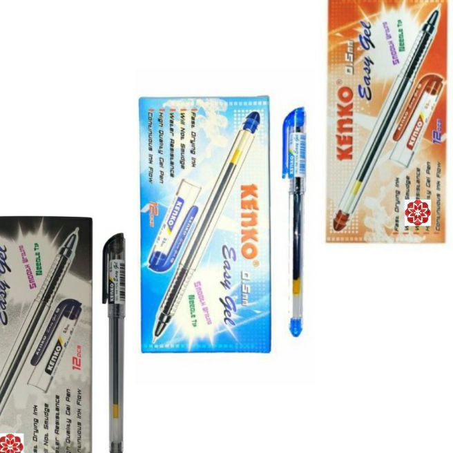 

KI3 Pulpen Kenko Easy Gel 5mm Grosir 1 Lusin