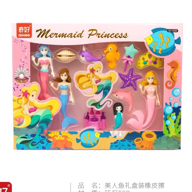 

Promo Penghapus karakter unik mermaid princess cantik istana 1 SET