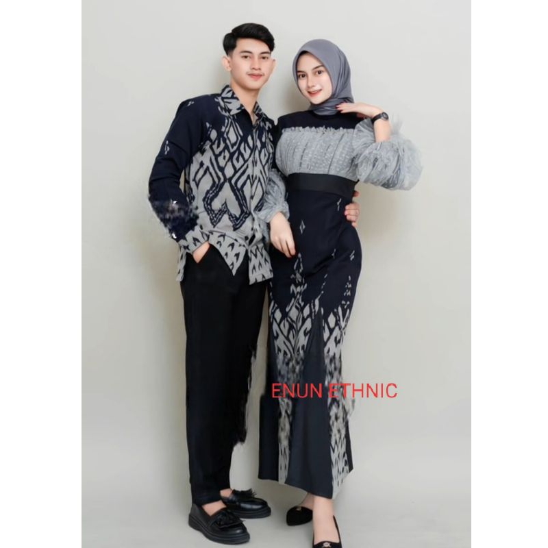 Dress Rahayu set couple tenun outfit kondangan ootd raya