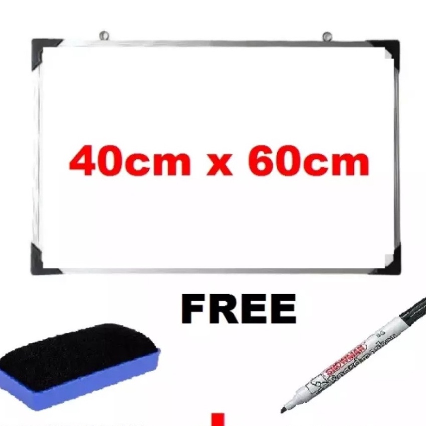 

HJ6 Papan Tulis Whiteboard 4x6 Free Spidol Dan Penghapus