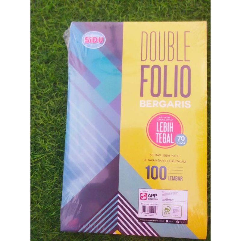 

DOUBLE FOLIO GARIS SIDU 70Gsm