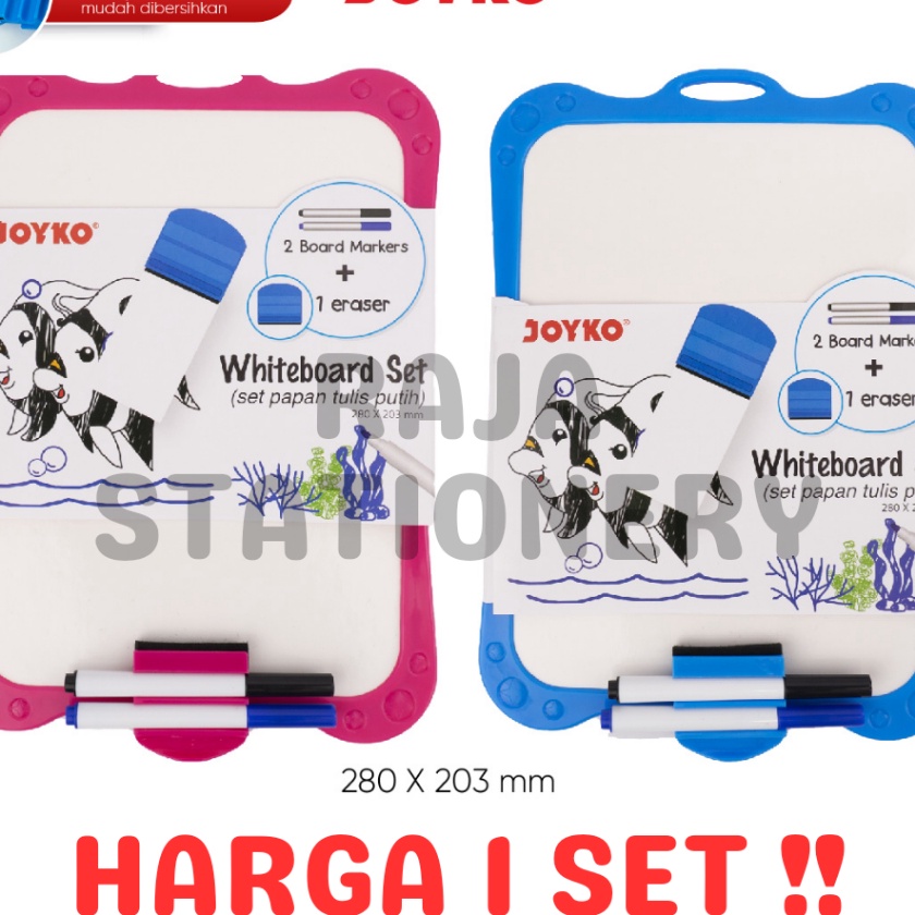 

Cashback Joyko Whiteboard SET FREE SPIDOL PENGHAPUS Papan Tulis Putih Joyko WBS17CO