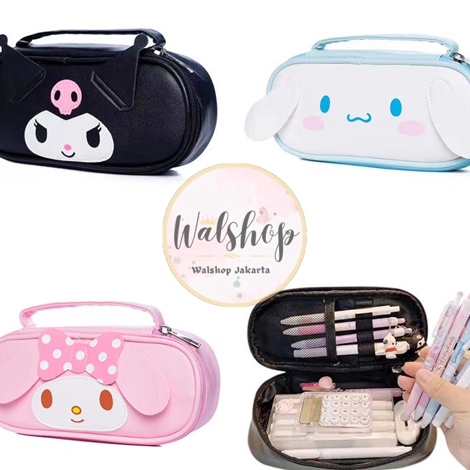 

Boom Walshop Tempat Pensil Premium Sanrio Cinnamoroll Melody Kuromi Oval TP6