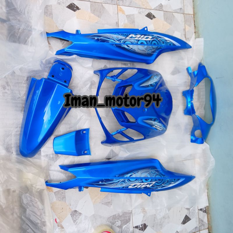 Full bodi halus mio new smile 2008-2012 biru muda plus striping