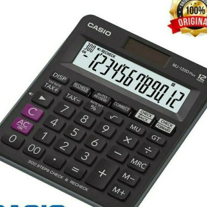

KP8 KALKULATOR MEJA ORIGINAL CASIO MJ12D PLUS Check Correct Calculator Desktop