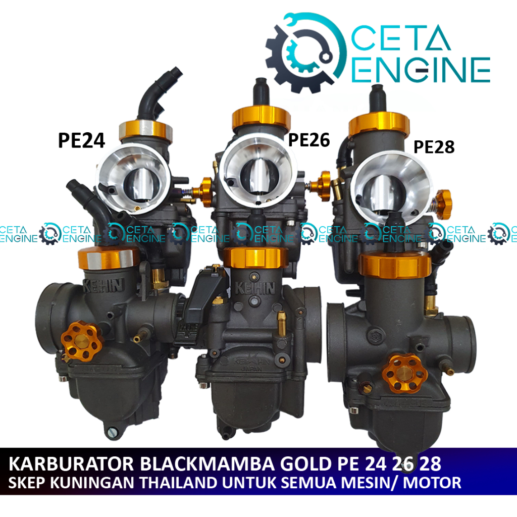 [ BISA COD ] KARBURATOR PE 24 26 28 BLACK MAMBA SUPER FLOW SKEP KUNINGAN BLACKDOVE DOVE BLACKMAMBA S
