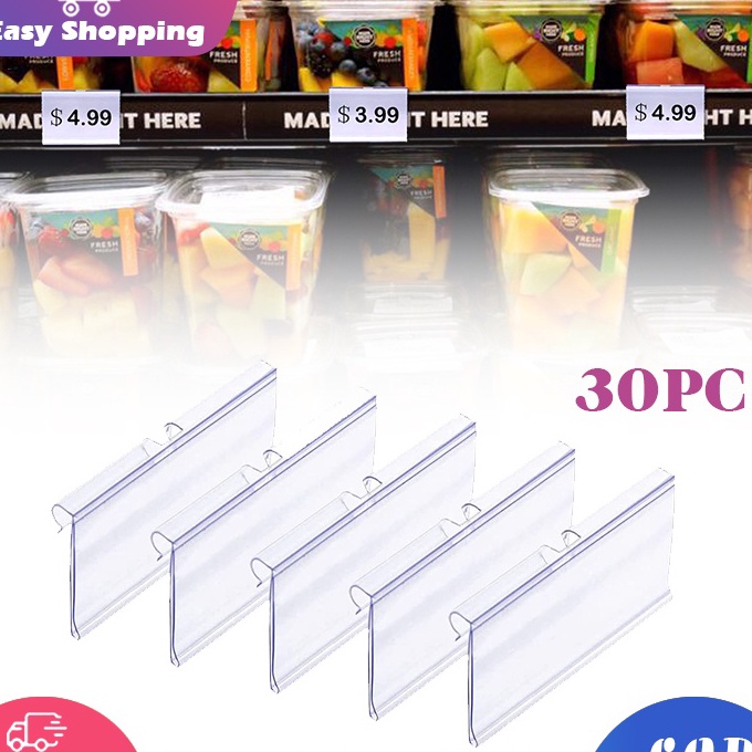 

Kilat 3pcs Label Harga Mika Price Tag Holder PVC Price Tag Card Price Tag Holder Minimarket Price Tag Label Holder