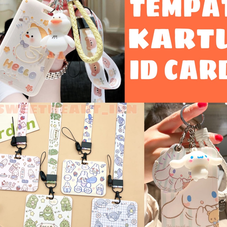 

Terbaru NEW gantungan name tag ID Card Holder Gantungan Kartu Nama Tempat Kartu ID Card holder gantung leher