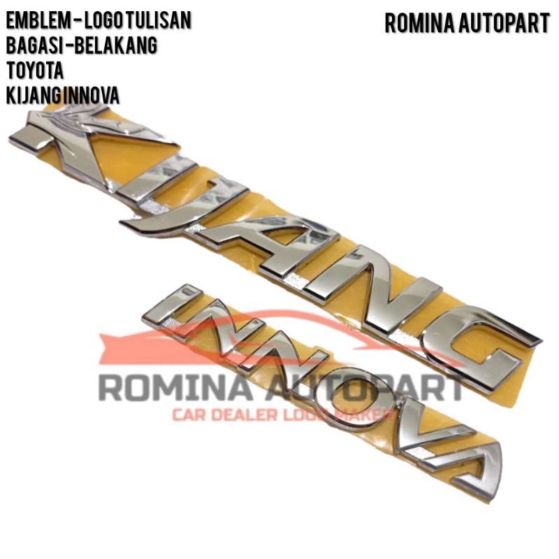 EMBLEM Logo tulisan Kijang INOVA Bagasi kijang Inova