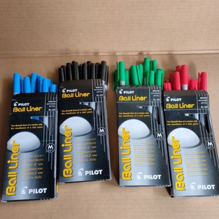 

Klasik Pulpen pilot Ball Liner 8mm 1pak12pcs