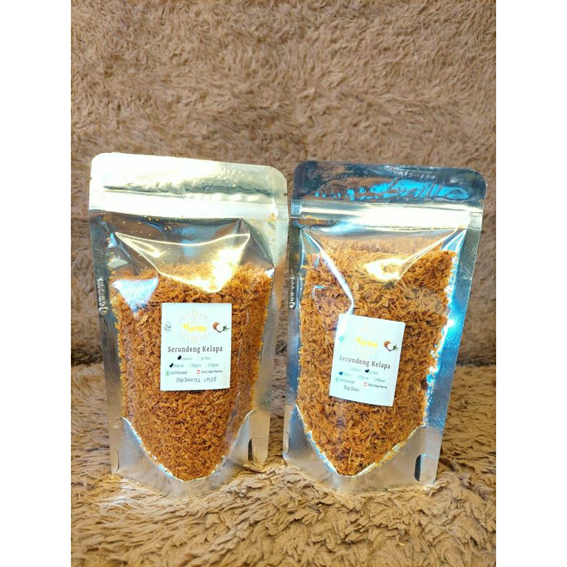 

Serundeng kelapa 100gram rasa manis dan pedas, Siap makan ,halal dan higienis tanpa tambahan pengawet