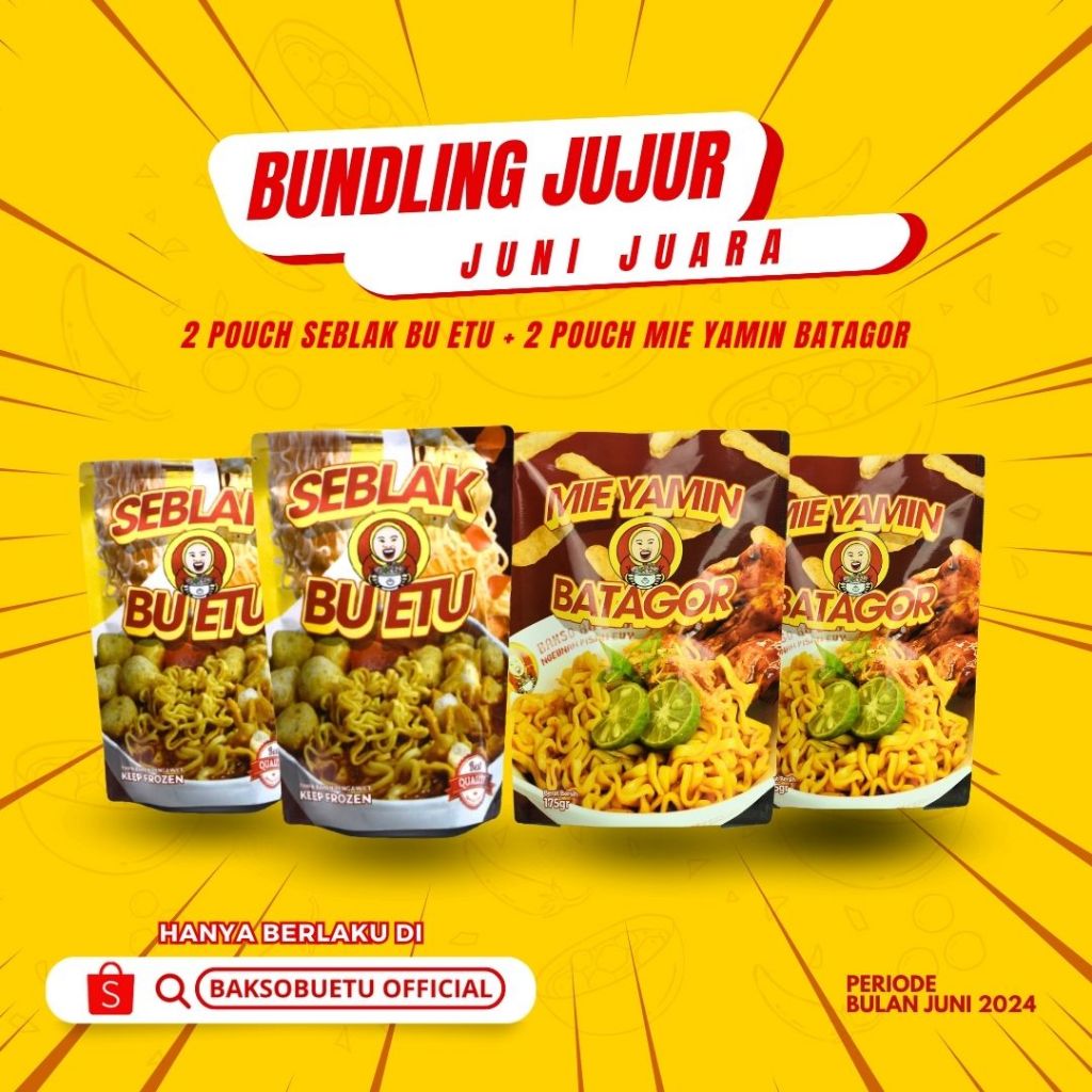 

Bundling Juni Juara (2 Seblak Misdaseum & 2 Batagor Yamin)