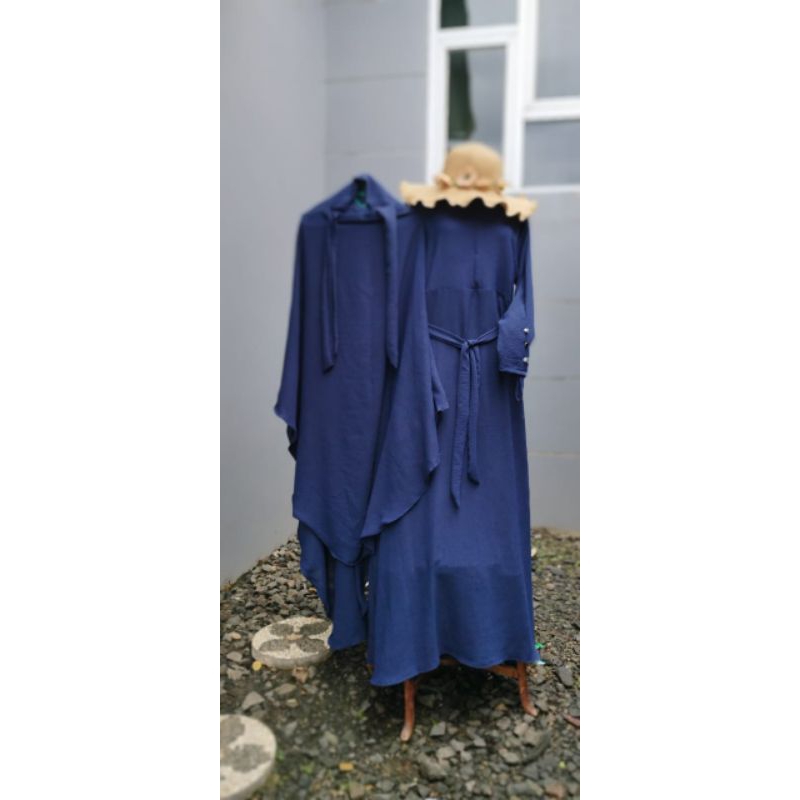 ARIELLA SET FRENCH KHIMAR GAMIS SYAR'I WANITA KEKINIAN