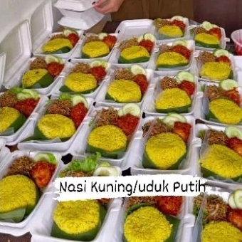 

Nasi kuning/uduk putih ekonomis