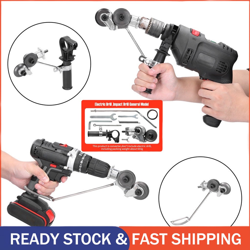 Adapter Bor Ke Gergaji Potong Seng Plat Metal Kepala Ganda multifungsi