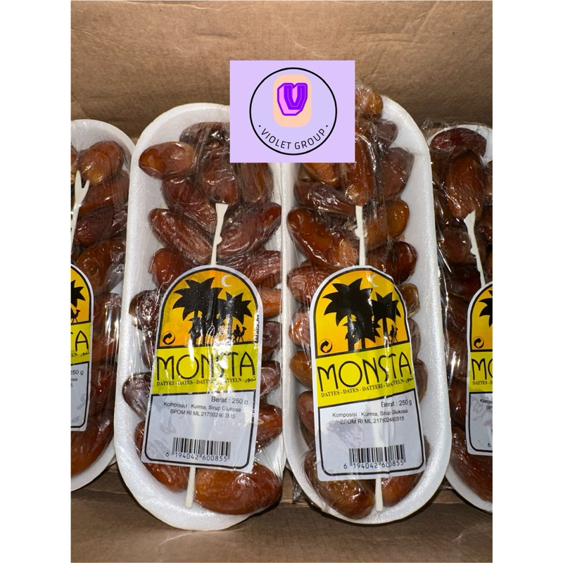 

[TERMURAH] KURMA TUNISIA PALM FRUTT MONSTA FRUIT SAMPAN 250GR IMPORT MANIS