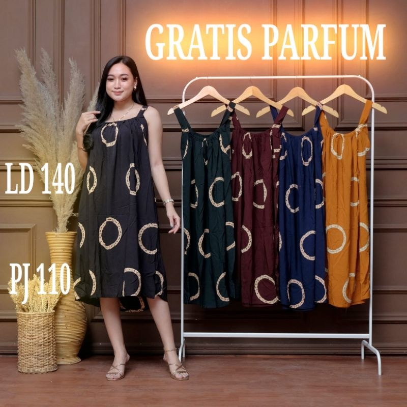 Daster Super Jumbo LD 140 Daster Yukensi Tanpa Lengan Baju Daster Piyama Wanita Premium Kekinian