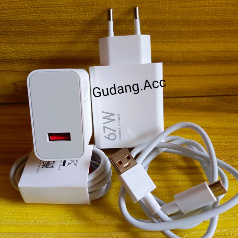 Charger Xiaomi 67W type C fast charging original bawaan hp