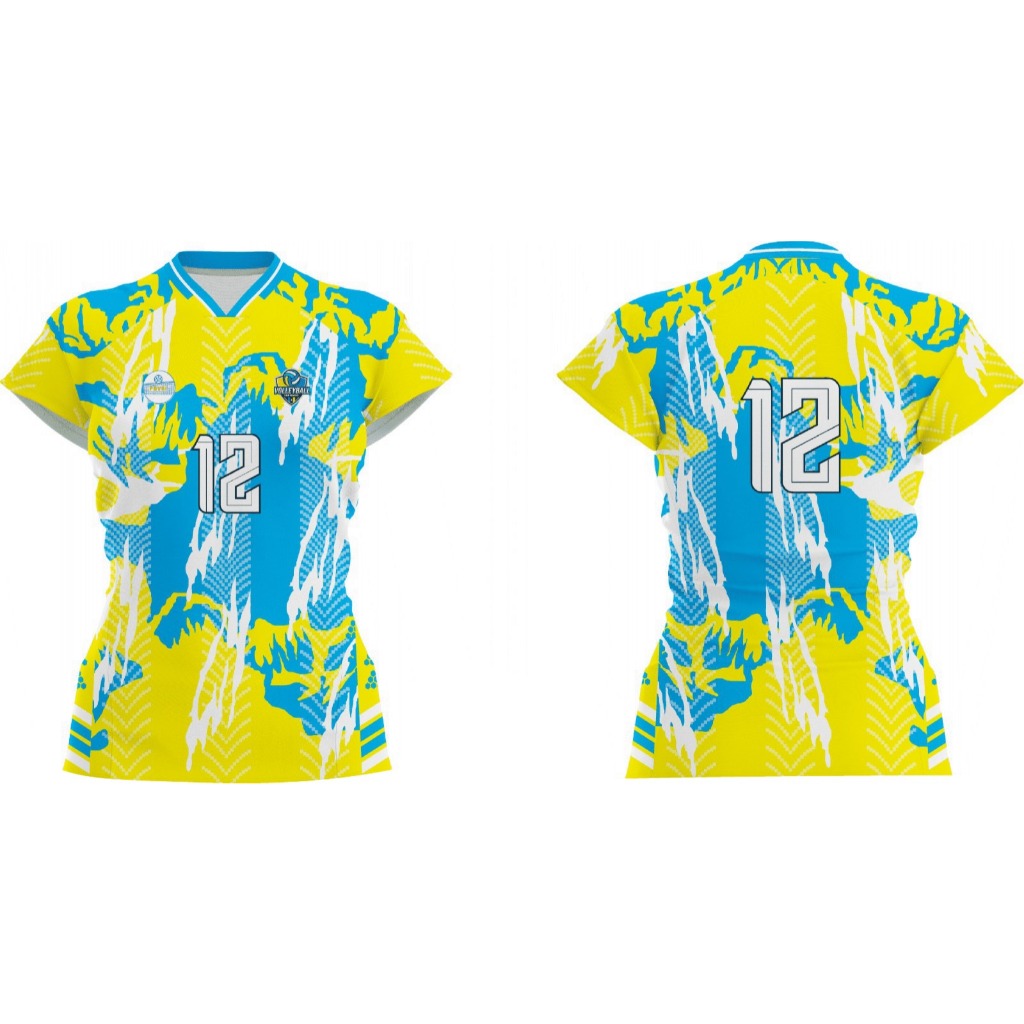 ATASAN VOLI WANITA FULL PRINTING BAJU OLAHRAGA VOLI WANITA CELANA/KOLOR VOLI FULL PRINTING MURAH BER