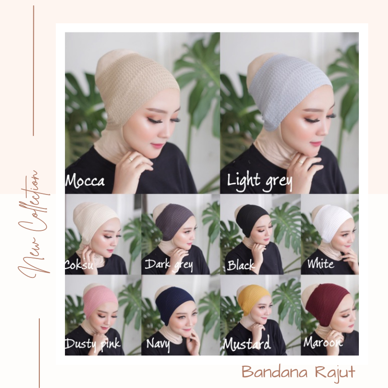 Ciput Hijab Bandana Rajut Premium Daleman Kerudung