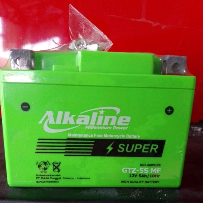 Aki motor alkaline ATZ5S MF Full Kering