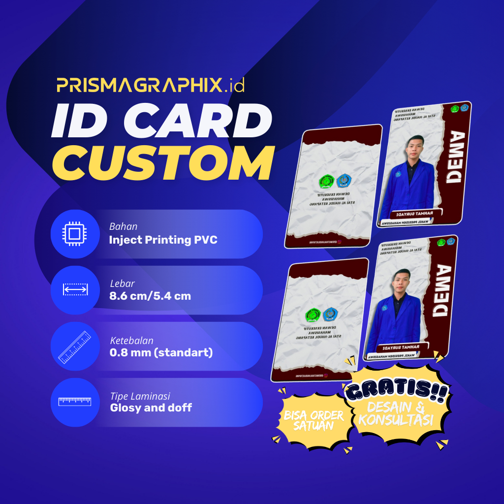 

ID CARD PVC - Glossy/Doff