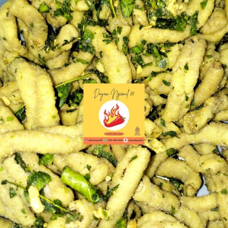 

Keripik Usus Ayam Crispy Pedas, Original Daun Jeruk 1kg