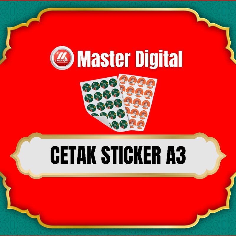 

Cetak Sticker A3 Bahan Cromo + Cutting