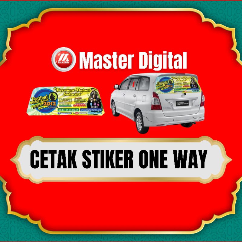 

Cetak Stiker One Way