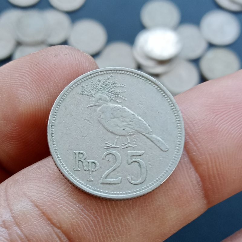 25 rupiah burung 1971 asli