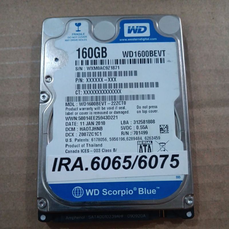 Hardisk Mesin Fotocopy canon IRA-6055/6065/6075
