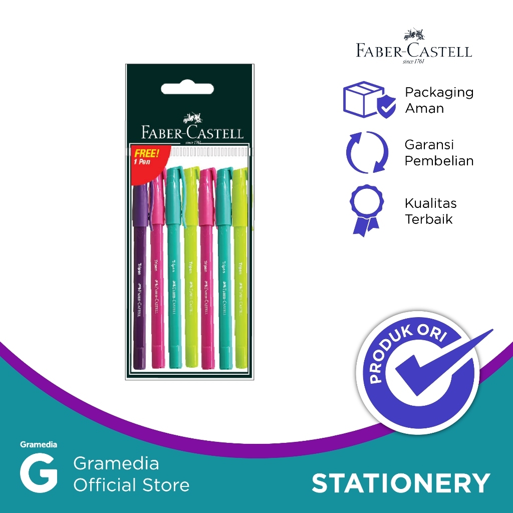 

Gramedia Supratman | FABER TRIPEN SET 6 FREE 1 PC