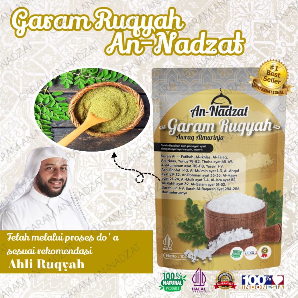 

Garam An-Nadzat 1Kg Original untuk Mandi Extra Bonus Parfum, Minyak Bidara, Tasbih