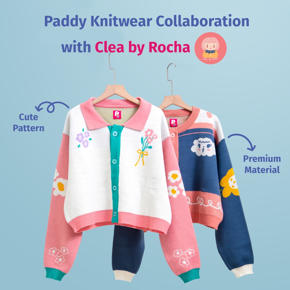 Paddy Knitwear Collaboration with Clea by Rocha - Cardigan Rajut