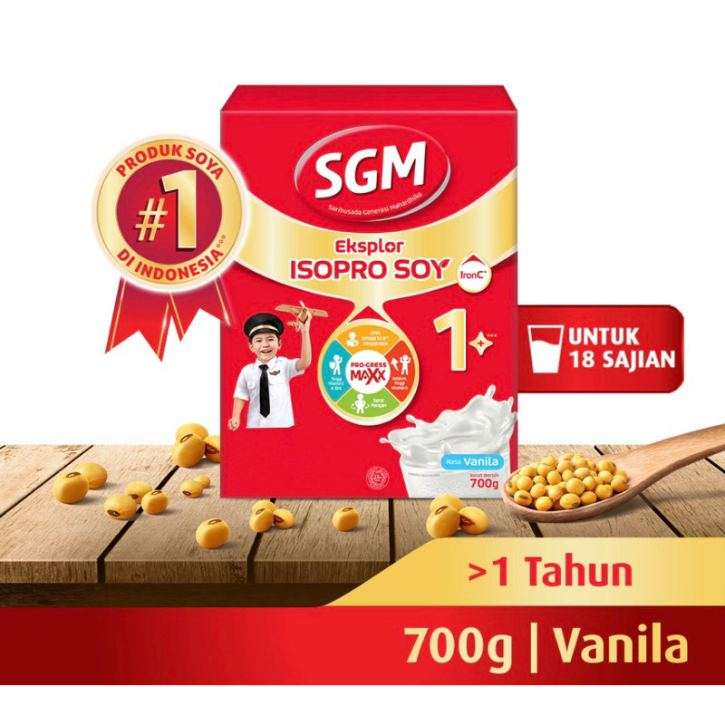 

SGM Eksplor ISOPRO SOY 1+ Vanilla Susu Pertumbuhan 700GR